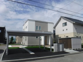 カーポート ガレージ 旭川 エクステリア 外構 グリーン造園