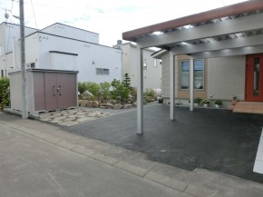 YKKカーポート 採光パネル 庭園 YKKカーポート 採光パネル 庭園