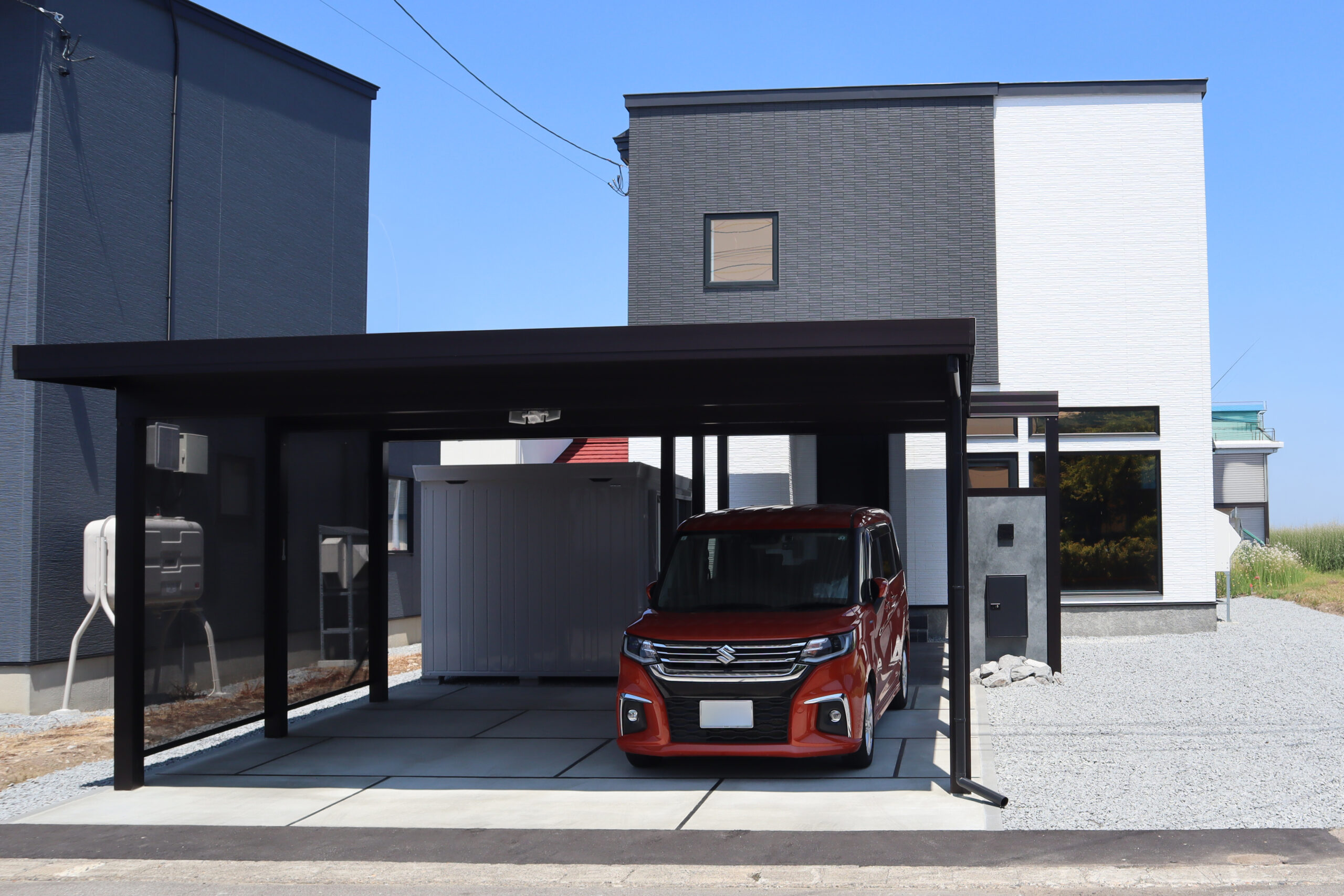 新築外構正面の写真