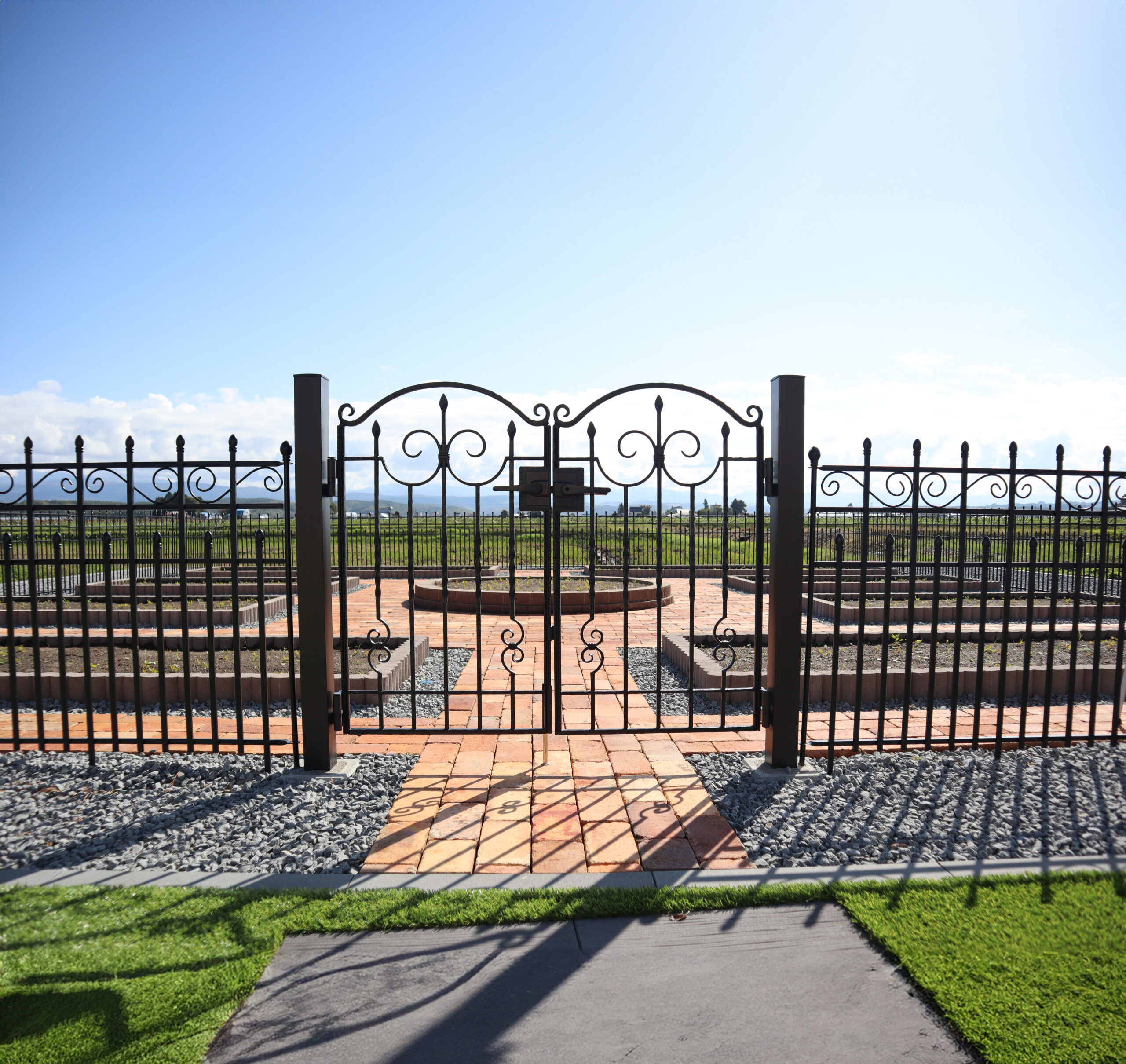 アンティークレンガで作ったガーデン